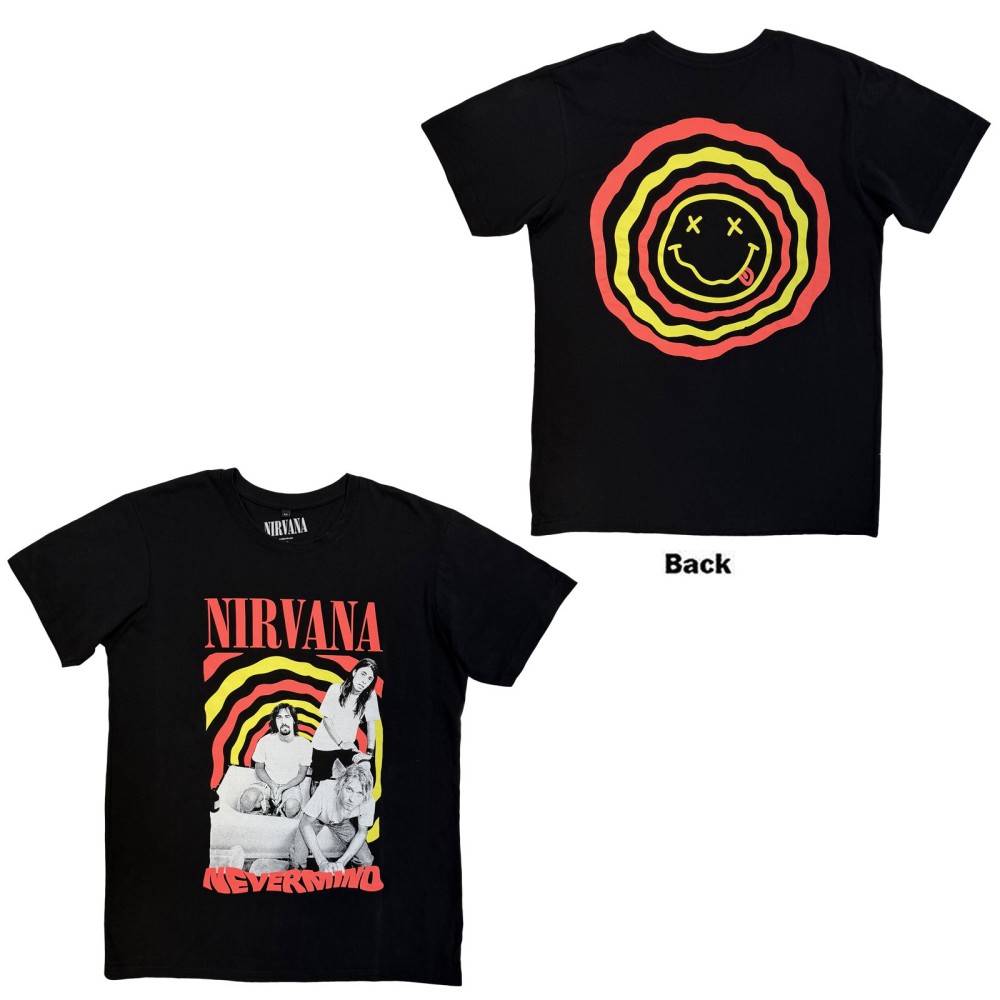 Nirvana - Nevermind Bath Tub Mens Tshirt - Black